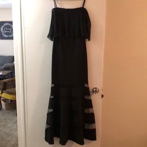 Ralph Lauren off the shoulder floor length mermaid dress